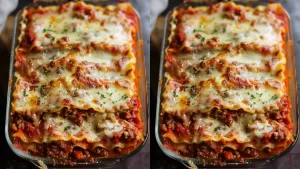 Délicieuses Lasagnes Maison au Fromage et à la Viande