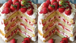 Gâteau shortcake aux fraises