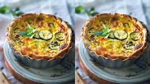 Quiche aux courgettes et Savora