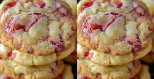 Biscuits à la Fraise et au Fromage à la Crème