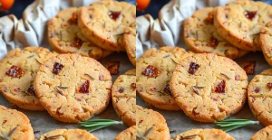 Biscuits au Parmesan avec Tomates Séchées et Romarin