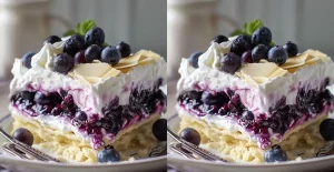 Blueberry Shortbread Icebox Cake