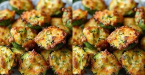 Bouchées de Courgettes au Fromage Cuites au Four