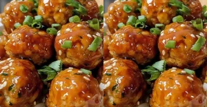 Boulettes de Poulet à l’Ananas Teriyaki