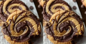 Cookies Tourbillons au Beurre de Cacahuète et Brownie