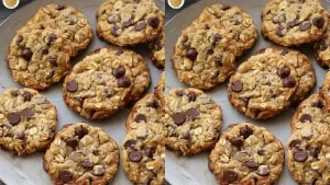 Cookies aux flocons d’avoine sans farine, œuf, beurre ou sucre