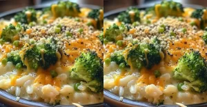 Délice de Brocoli, Riz Crémeux et Fromage Fondant