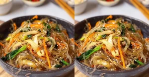 Japchae (Sauté de Nouilles de Verre Coréennes)