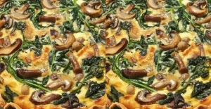 Quiche aux Épinards et Champignons