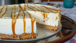 Cheesecake au caramel sans cuisson (Toffee cheesecake)