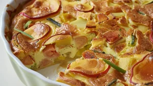 Clafoutis au Lait d’Amande et aux Légumes