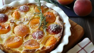 Clafoutis aux Abricots, Miel et Romarin