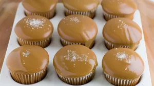 Cupcakes au Café, Caramel et Fleur de Sel