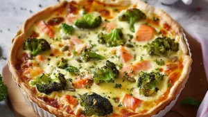 La Quiche au Saumon et Brocoli