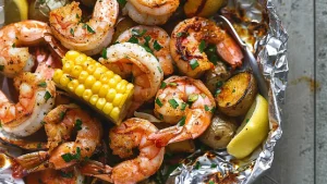 Paquets de Crevettes à la Bouillabaisse