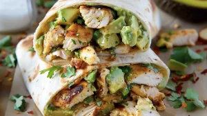 Recette de Burritos au Poulet et à l’Avocat