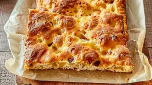 Recette de Focaccia à l’Ail Rôti et au Romarin