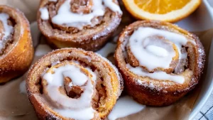 Rouleaux de Cannelle avec Croûtes de Pain