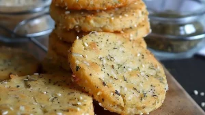 Sablés au Comté, Sésame et Herbes de Provence