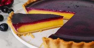 Tarte aux Myrtilles et au Curd de Citron