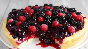 Une délicieuse tarte au fromage blanc et fruits rouges inspirée d’Eric Kayser