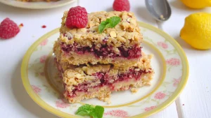 Barres Crumble à la Framboise