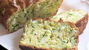 Cake aux Courgettes, Brebis et Basilic