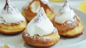 Choux Citron Meringués _ Un Délice Revisité pour les Fêtes