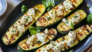 Courgettes Grillées au Chèvre et au Miel