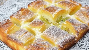 Gâteau-Flan à la Rhubarbe