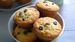 Muffins à la Vanille et Pépites de Chocolat