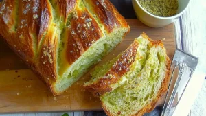 Pain au Lait Tressé au Pesto