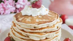 Pancakes au Fromage Blanc _ Une Recette Moelleuse et Healthy pour un Petit-Déjeuner Gourmand