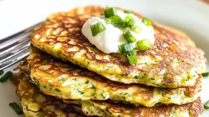 Pancakes de courgettes _ Un plat pratique et léger à préparer à l’avance