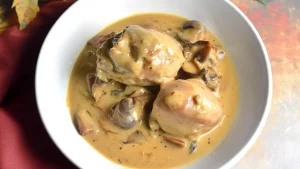 Poulet au Porto et Champignons