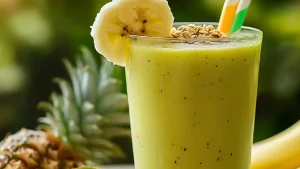 Smoothie Kiwi Banane Ananas