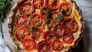 Tarte Moutarde et Tomates