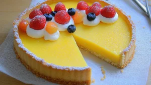 Tarte au Citron Classique _ Une Délicieuse Fusion de Douceur et d’Acidité