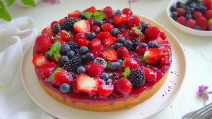 Tarte aux Fruits Rouges _ Un Dessert Raffiné et Coloré