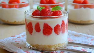 Verrines Façon Fraisier _ Un Dessert Gourmand et Étonnant