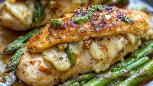 Asparagus Stuffed Chicken Breast