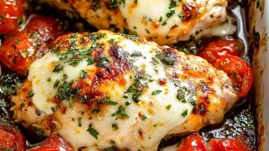 Balsamic-Baked-Chicken-Breast-with-Balsamic-Tomato-Sauce-and-Mozzarella-Cheese-Cafe-Delites