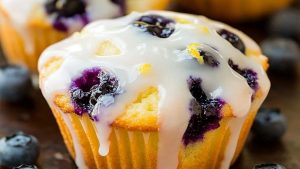 Blueberry-Muffins-with-Lemon-Glaze-Natashas-Kitchen