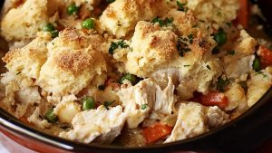 Chicken-Pot-Pie-Casserole-with-Biscuit-Crumbles-Butter-Baggage