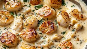 Creamy-Garlic-Butter-Tuscan-Scallops-Cafe-Delites