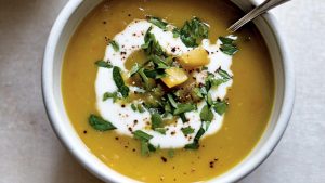 Curried parsnip soup