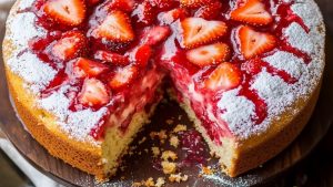 Easy-Strawberry-Cake-with-Strawberry-Sauce-Natashas-Kitchen