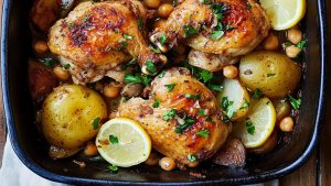 Lemon-Chicken-with-Potatoes-and-Chickpeas-Smitten-Kitchen