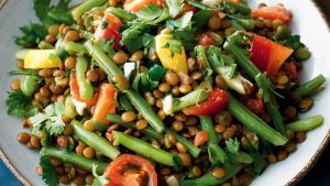 Lentil & green bean salad