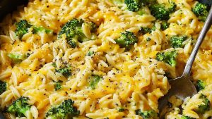 One-Pan-Cheesy-Broccoli-Cheddar-Orzo-Delish